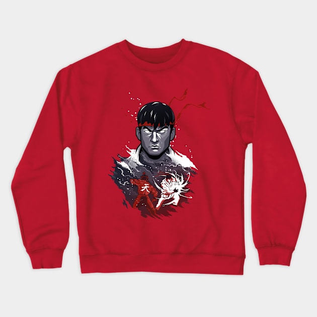 Ryu VS Akuma Crewneck Sweatshirt by Hulkey